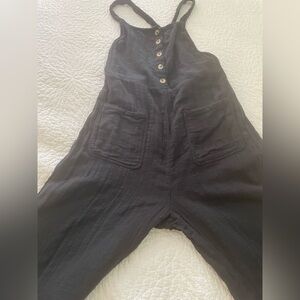Women’s Billabong 100% cotton Overalls Black Lightweight Size Medium
